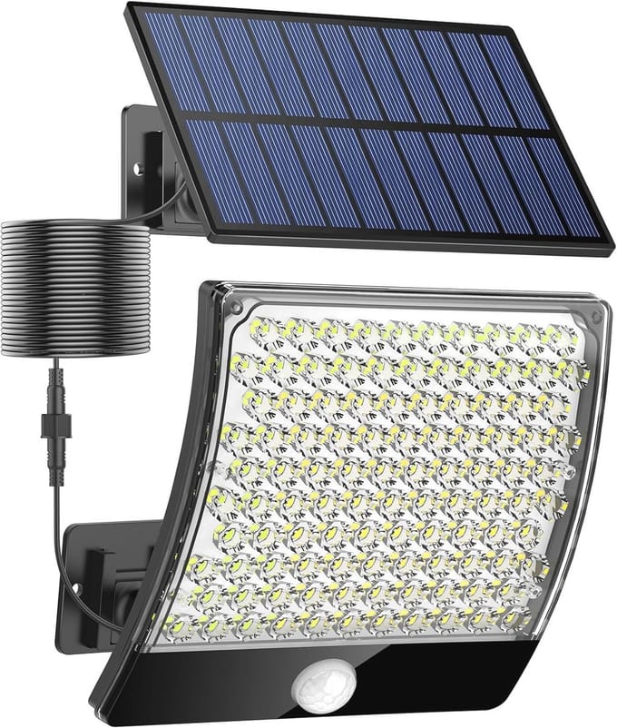 Zonnelampen voor buiten met bewegingsmelder en 105 LEDs