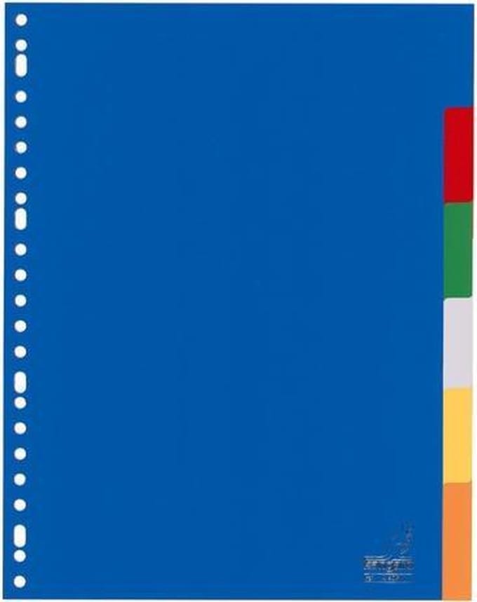 Kangaro tabbladen - A4 - blanco - 6-delig - PP - 23-gaats