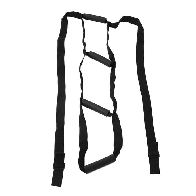 Sangle d'aide à la levée avec poignées Sangle d'aide à la traction réglable pour personnes âgées enceintes black