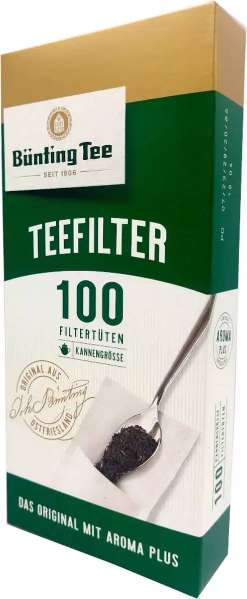Bunting Tee Teefiltermit Anfasslasche pk. (24x 100 stuks)