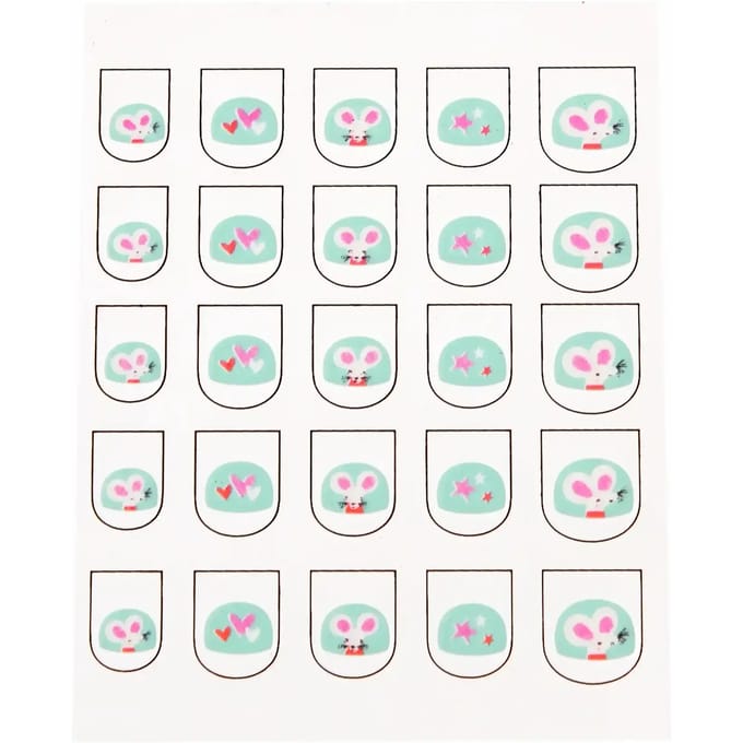 Nagelstickers Rex London Mimi Et Milo (x25)
