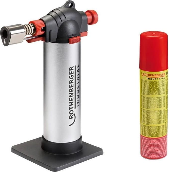 Rothenberger Gasbrander - Crème brûlée brander - Incl. gasfles