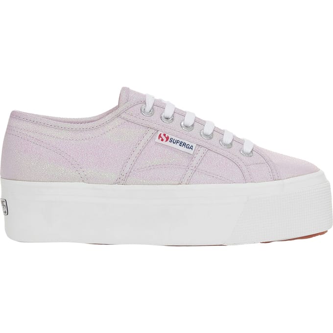 Superga Dames/Dames 2790 Lamew Lace Up Trainers (Pastel Lila/Iridescent)