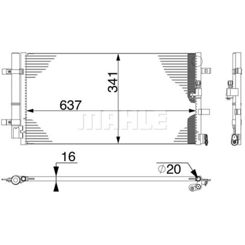 Condensator, airconditioner MAHLE AC 4 000S