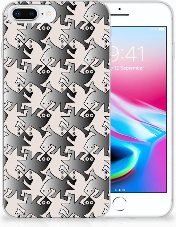 Apple iPhone 7 Plus | 8 Plus TPU Hoesje Salamander Grey