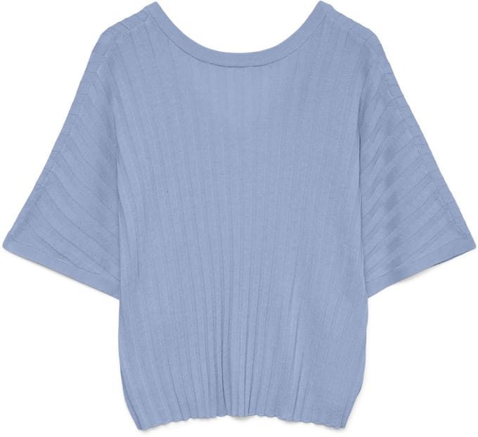 VERO MODA - VMBARBADOS SS V-BACK PULLOVER GA SE - Dames - Gebreide truien