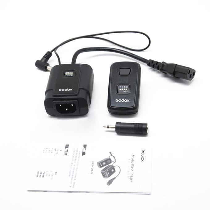 DM-16 16-kanaals studioflitstrigger, draadloze afstandsbediening en ontvanger gray