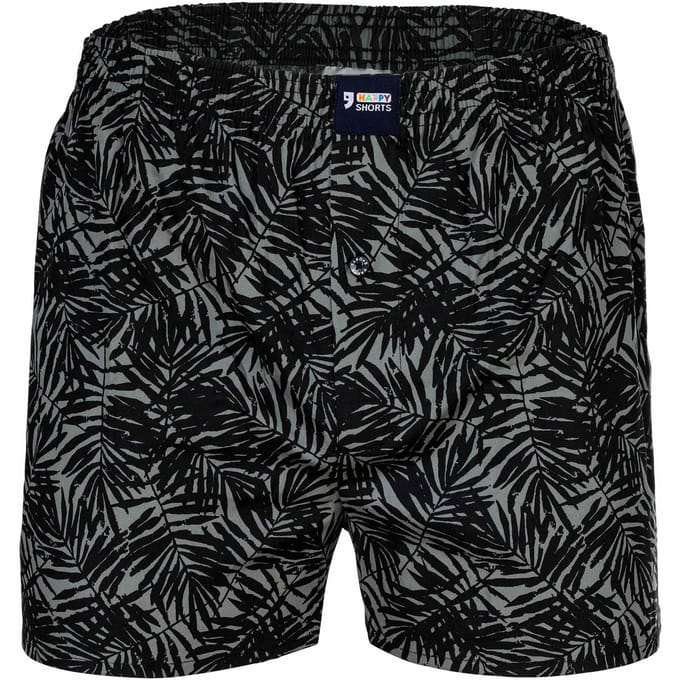 Happy Shorts Wijde Boxershort Heren Palm Bladeren - Maat XL