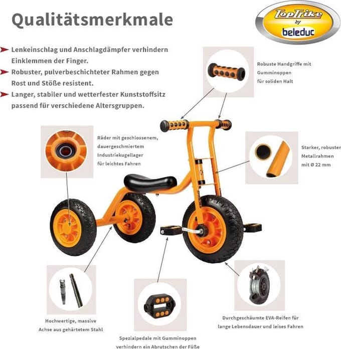 TopTrike Step Groot (met Rem) - UNI