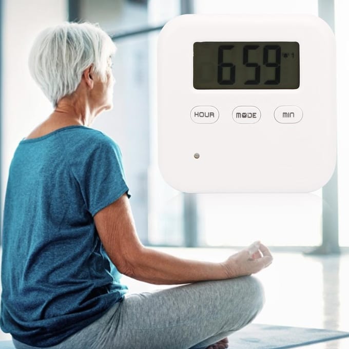 4 Compartimenten Digitale Intelligente Pillendoosje Patiënt op Leeftijd Timing Wekker Medicijndoos Blauw white