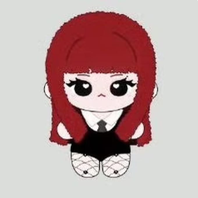 MINISO X Jennie - [Jennie Ruby] Porte-clés peluche MD No Mask white
