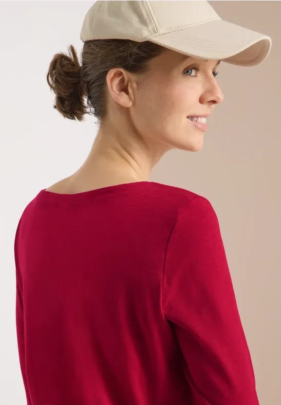 Basic shirt met lange mouwen