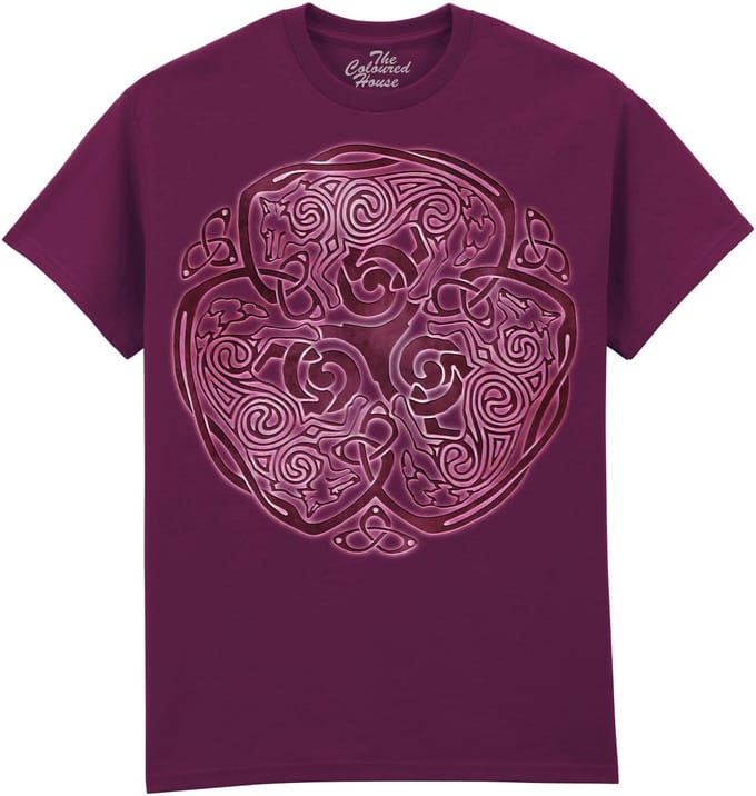 Wolf Symbol The Coloured House T-shirt M