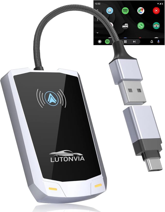Draadloze Android Auto Adapter - Plug & Play USB Dongle voor Auto's vanaf 2015