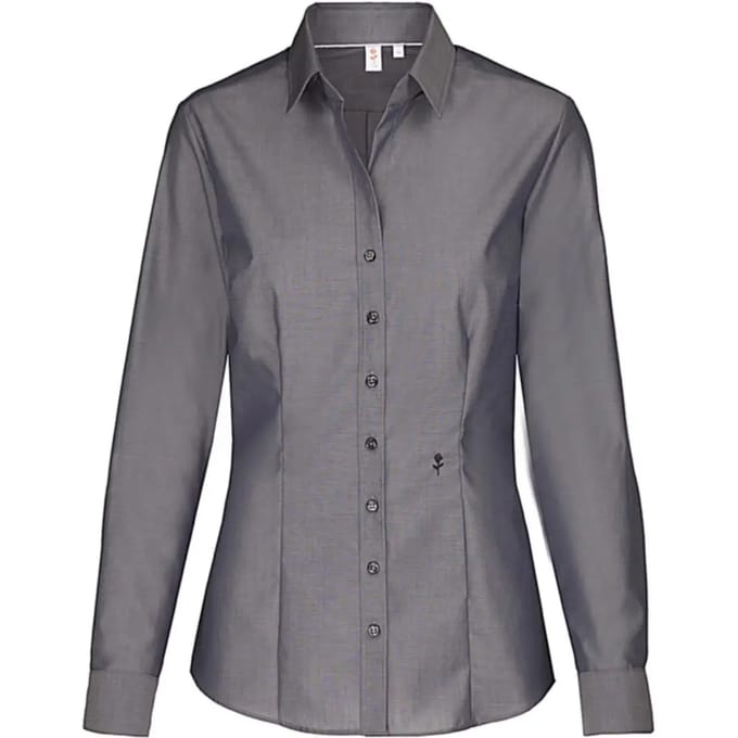 Damesblouse met lange mouwen Seidensticker Slim Fit 1/1 Kent