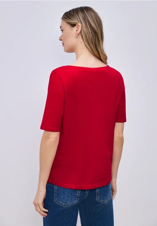 Shirt met boothals
