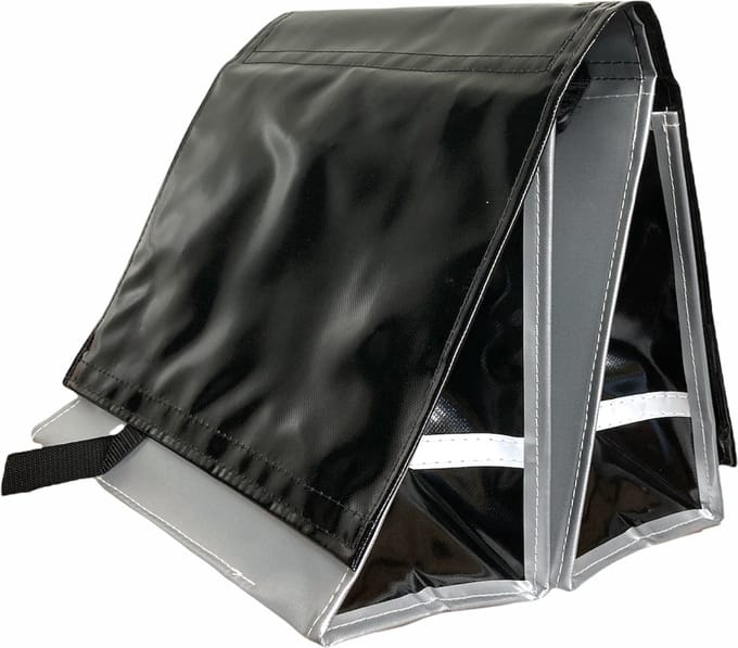 Du Baj  Budget L Silver Black - Dubbele Fietstas - 45 l - Zwart;Zilver