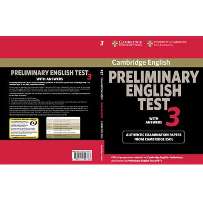 Cambridge Preliminary English Test 3 Student's Book With Answers - Cambridge ESOL