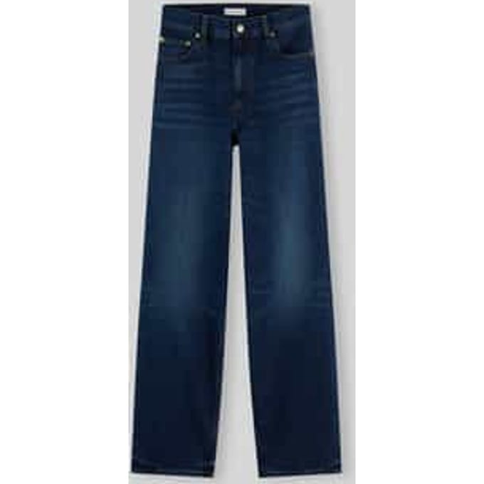 straight fit jeans van puur katoen