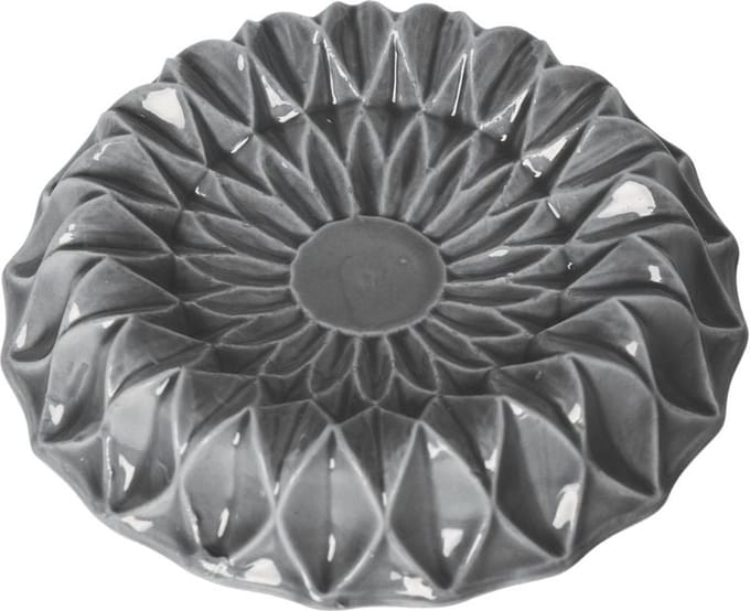 Return to Sender Zeepbakje - Antraciet Flower - Ø12 cm - H2,5 cm