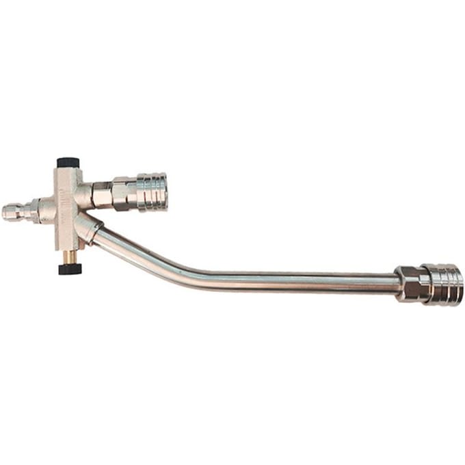 Schuimpistool voor Hogedrukreiniger met Dubbele Connector Tool, Auto Schuimblazer met 14'' Snelkoppeling zilver