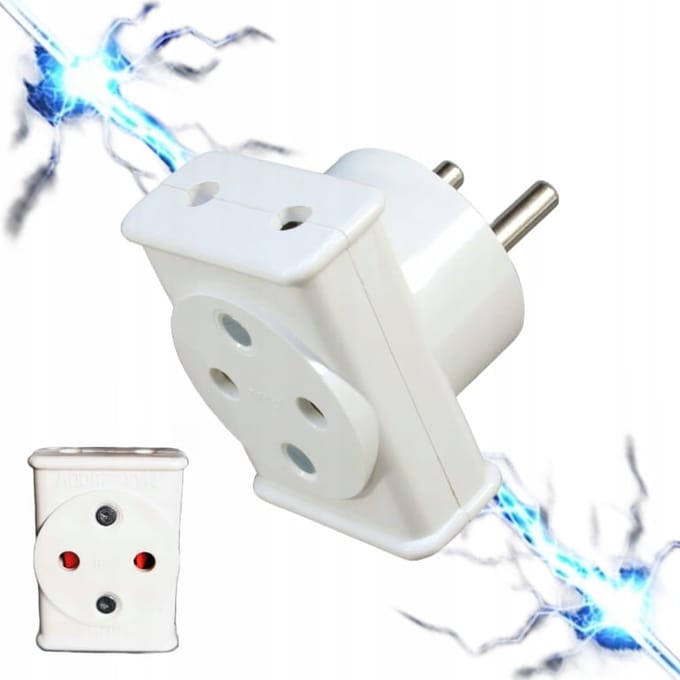Elcan - Elektrische Splitser - Driedubbel - 3x2P - Zonder Aarding