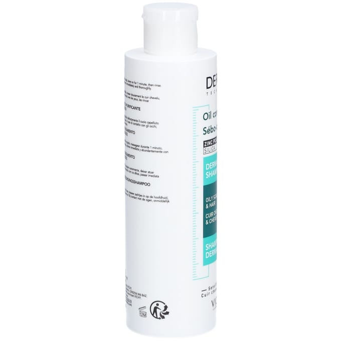 Vichy Dercos Technique Shampoo Oil Control - Verzorgende shampoo - normaal tot vet haar - 200ml