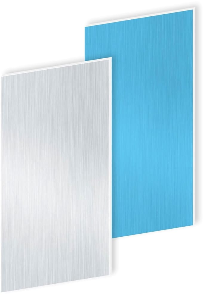 Aluminium Plaat - Metaalplaat - Doe-het-zelf - Dubbelzijdig Beschermd - 300x150 mm - Zilver