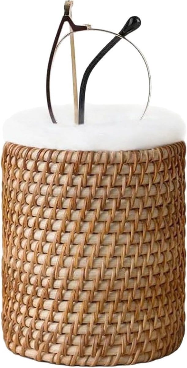 Pluche Gevoerde Brilhouder voor Bedside - Scratch-Resistente Brilstandaard en Organizer voor Tafel en Bureau