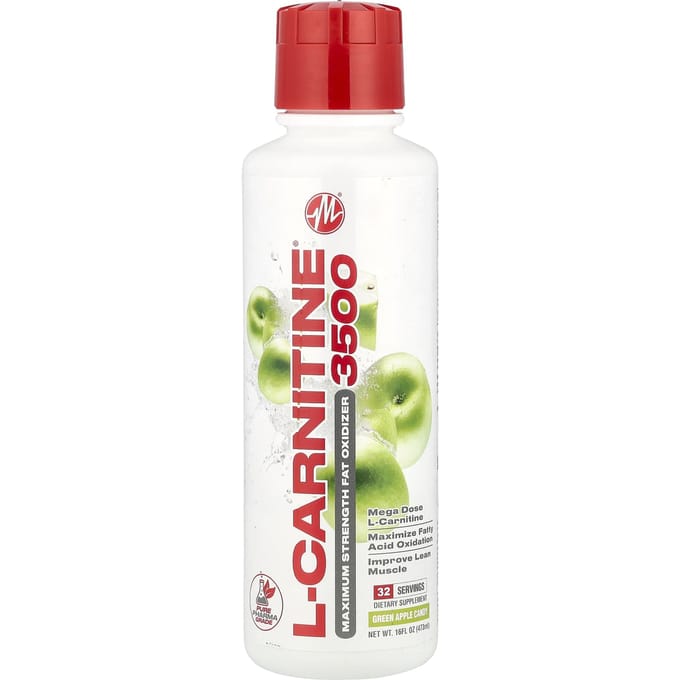 L-Carnitine® 3500, Groene Appelsnoep, 473 Ml (16 fl oz)