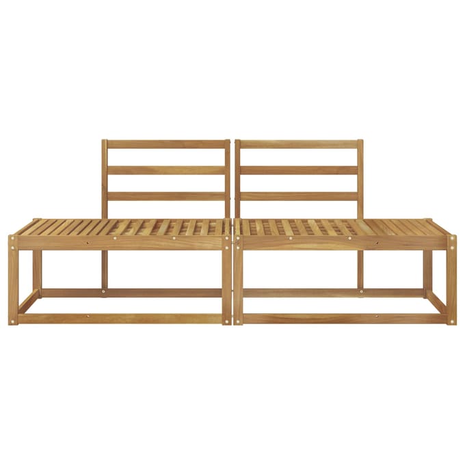 vidaXL - Buiten - eindsofa - 2 - Stuk - Wit - 182,5 - x - 63 - x - 73 - cm