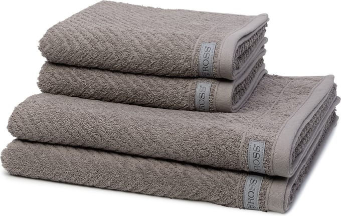 Ross Dames en Heren 2 X handdoek 2 X douchehanddoek - in set Smart