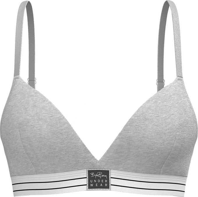 Björn Borg dames core original triangle bralette grijs