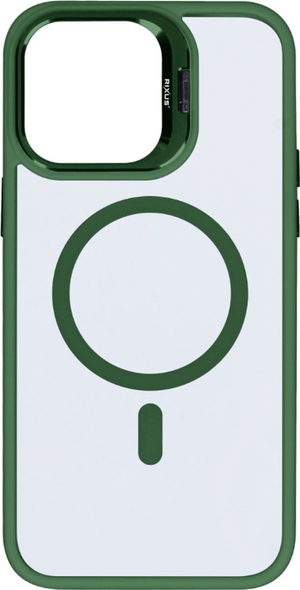 Rixus Classic 03 Case With MagSafe For Apple iPhone 13 Dark Green