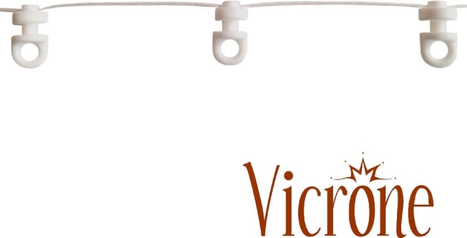 Vicrone® - Waveplooi Glijders - 3 meter wave glijders - universeel