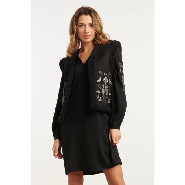 Smashed Lemon 25794 – gilet met handgeborduurde details |
