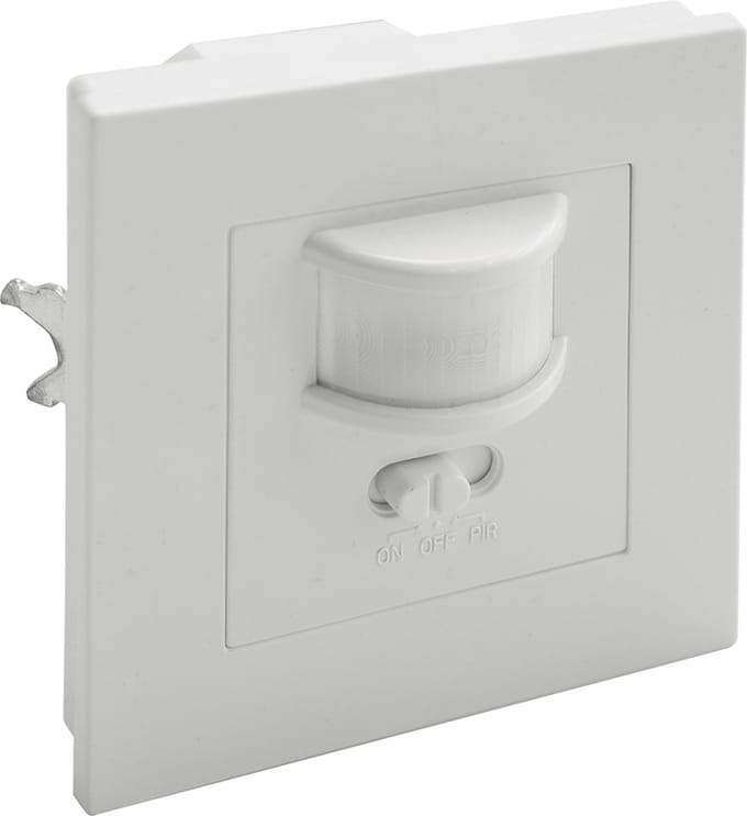 PIR Bewegingsmelder / Motion Sensor Tweedraads - Inbouw - Wand - Wit