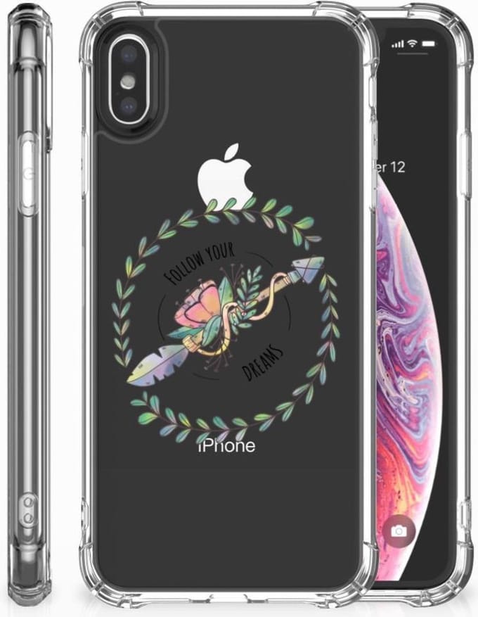 Apple iPhone Xs Max Stevig Bumper Hoesje Boho Dreams