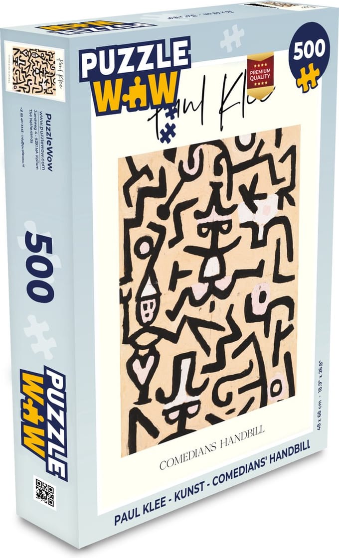 Puzzel Paul klee - Kunst - Comedians' handbill - Legpuzzel - Puzzel 500 stukjes