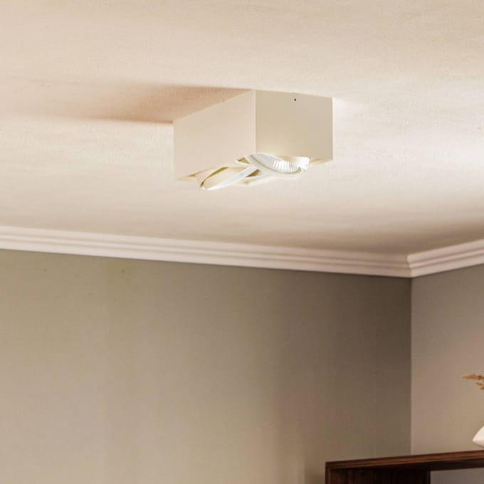 Argon Plafondspot Ronda, 2-lamps, wit