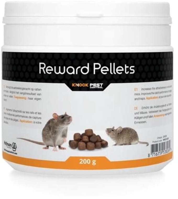 Knock Off Traktatie Pellets Muizen & Ratten Lokmiddel 200 gr - Effectief rattenlokaas - Met gratis cheatsheet