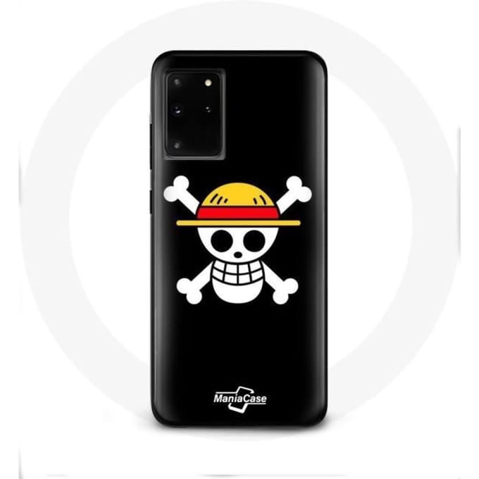 Case voor Samsung Galaxy S11 Plus One Piece Manga Skull Zwarte Achtergrond