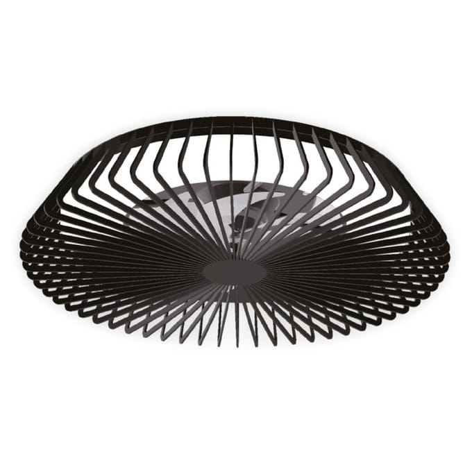 Mantra Iluminación Smart LED plafondventilator Himalaya, zwart, DC, stil