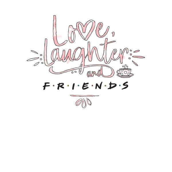 Friends Love Laughter trui - Wit - M