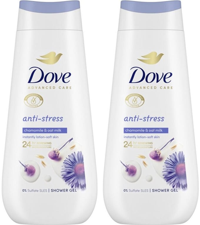 Dove Douchecrème Anti-Stress 2 x 225 ml