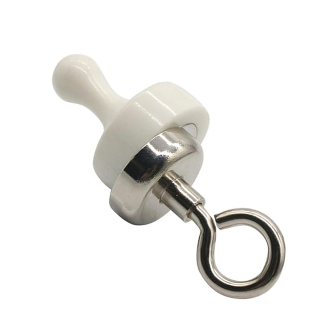 Magnetische Drukspeld Set Koelkastmagneten Multifunctioneel voor Buiten Tent Kamperen Keuken Wit wit