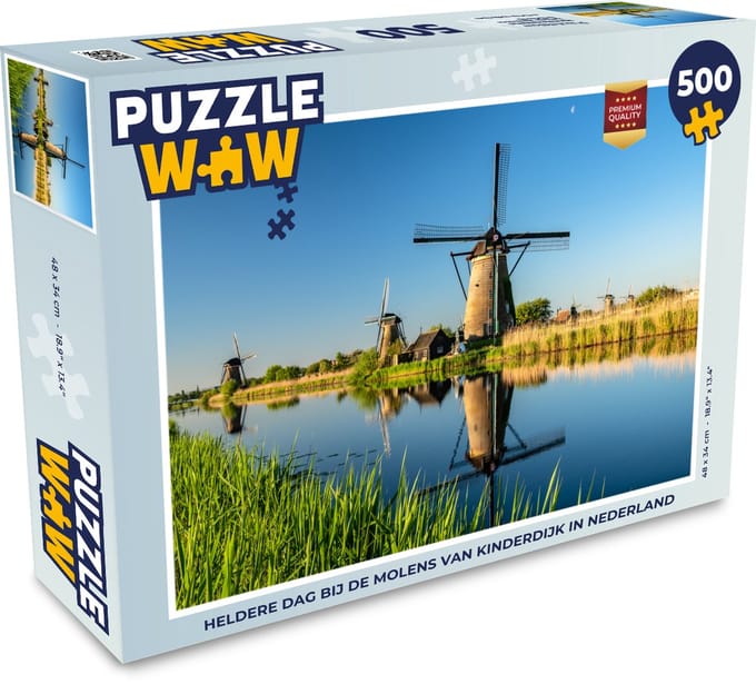 Puzzel Molen - Lente - Nederland - Legpuzzel - Puzzel 500 stukjes