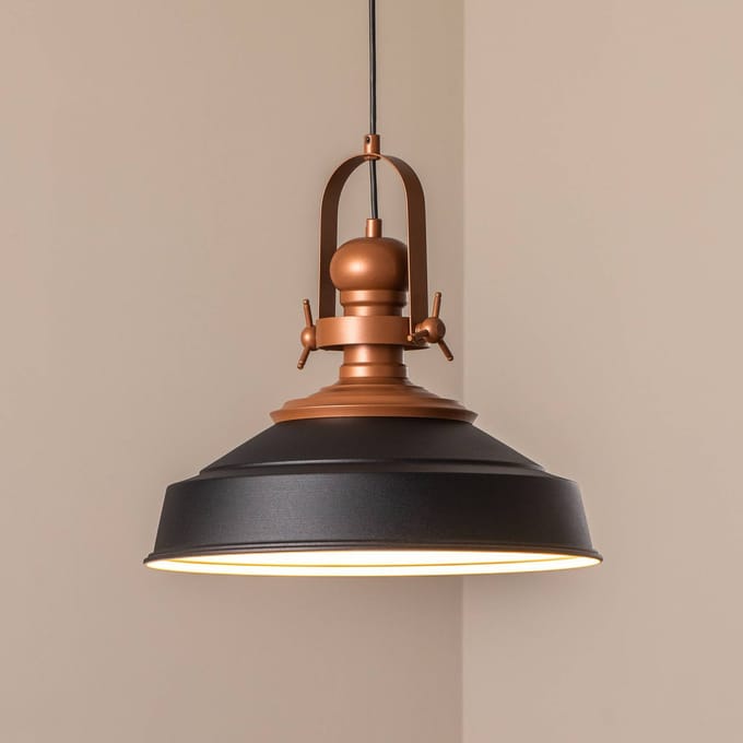 Opviq Hanglamp Craft, zwart, metaal, Ø 41 cm, E27