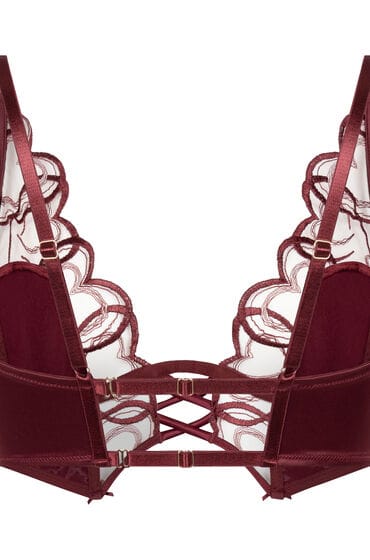 Hunkemöller Niet-voorgevormde longline beugel bh Olivia Rood