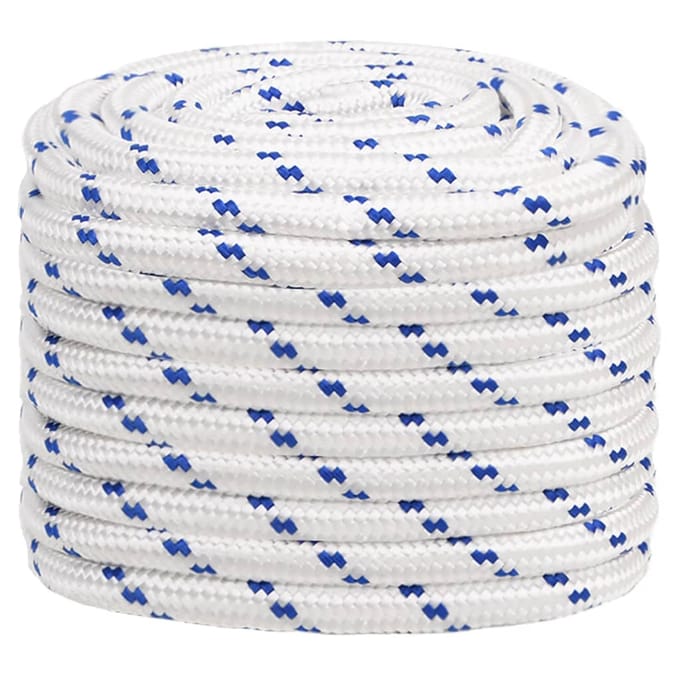 vidaXL - Boot - touw - 20 - mm - 50 - m - polypropyleen - wit